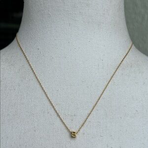 Dainty SB initial B necklace - NWOT